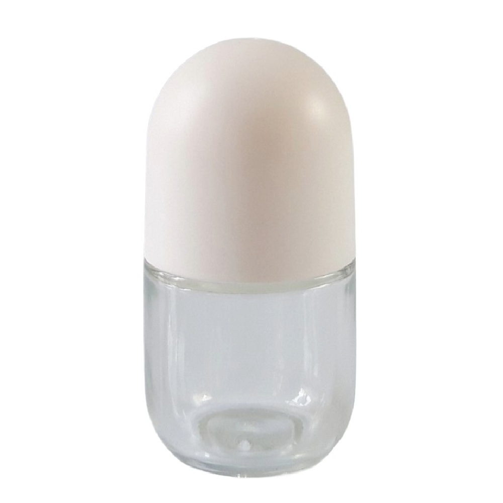 ROLL ON 50 ml prozoren PP kroglica in bel pokrov