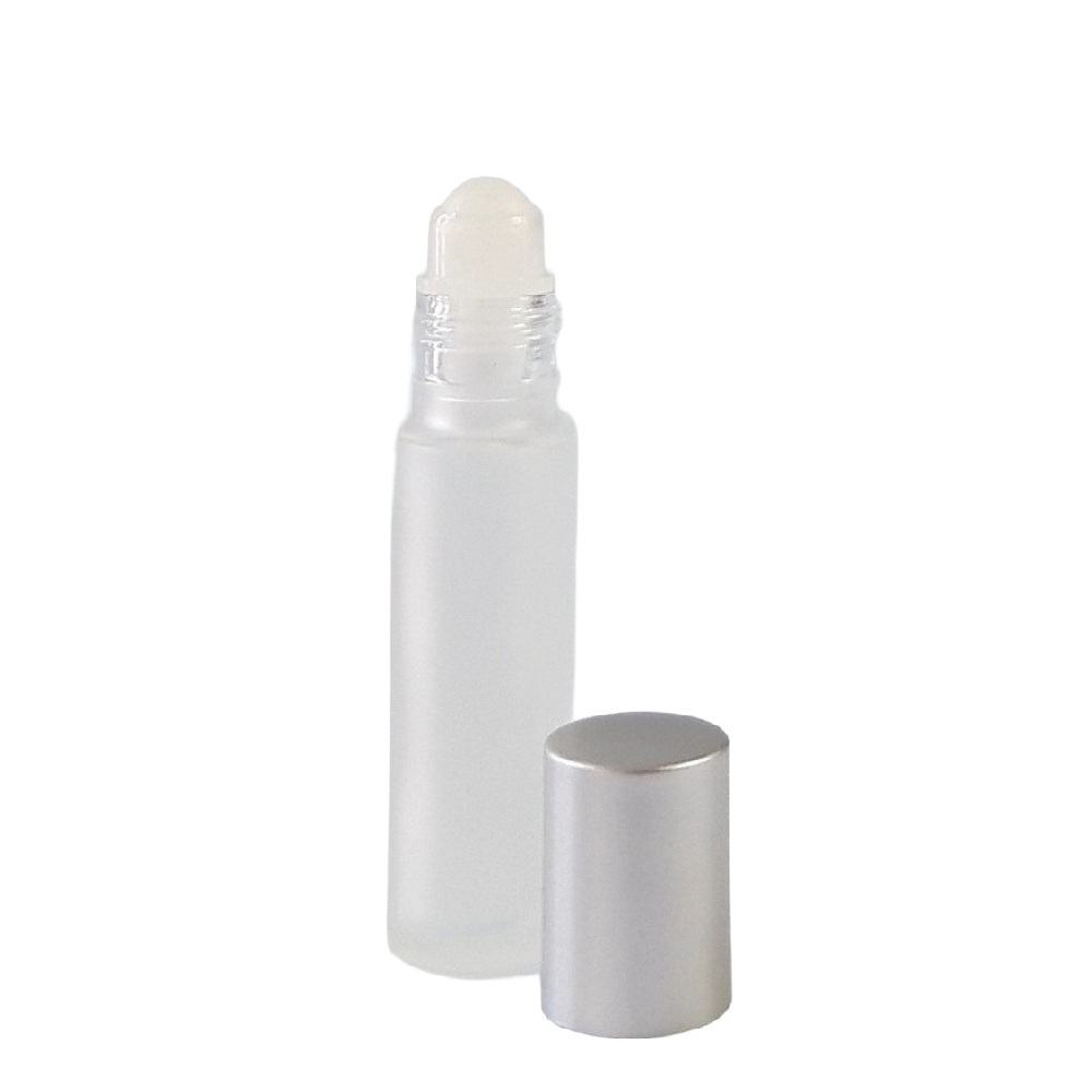 ROLL ON 9 ml peskan s PP kroglico in mat srebrnim pokrovčkom
